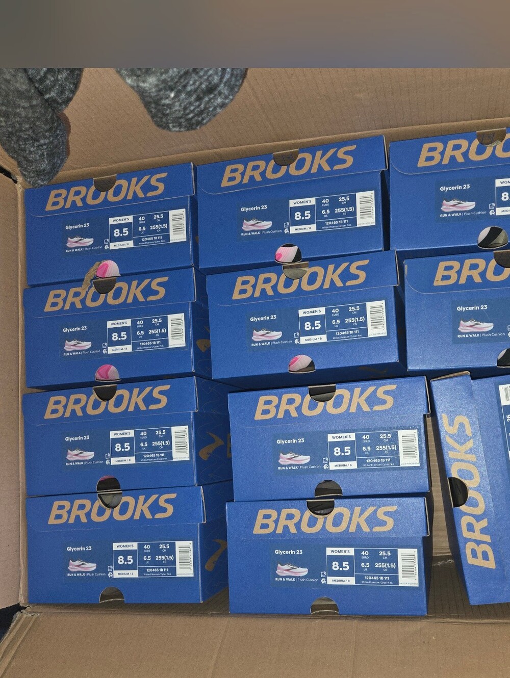 Brooks Women's Running Shoes in Pink, Black, White - Picture 8 of 9